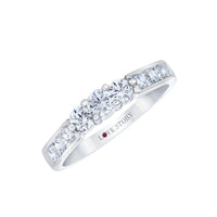 Love Story® Royal Ice Trio Round Diamond Engagement Ring