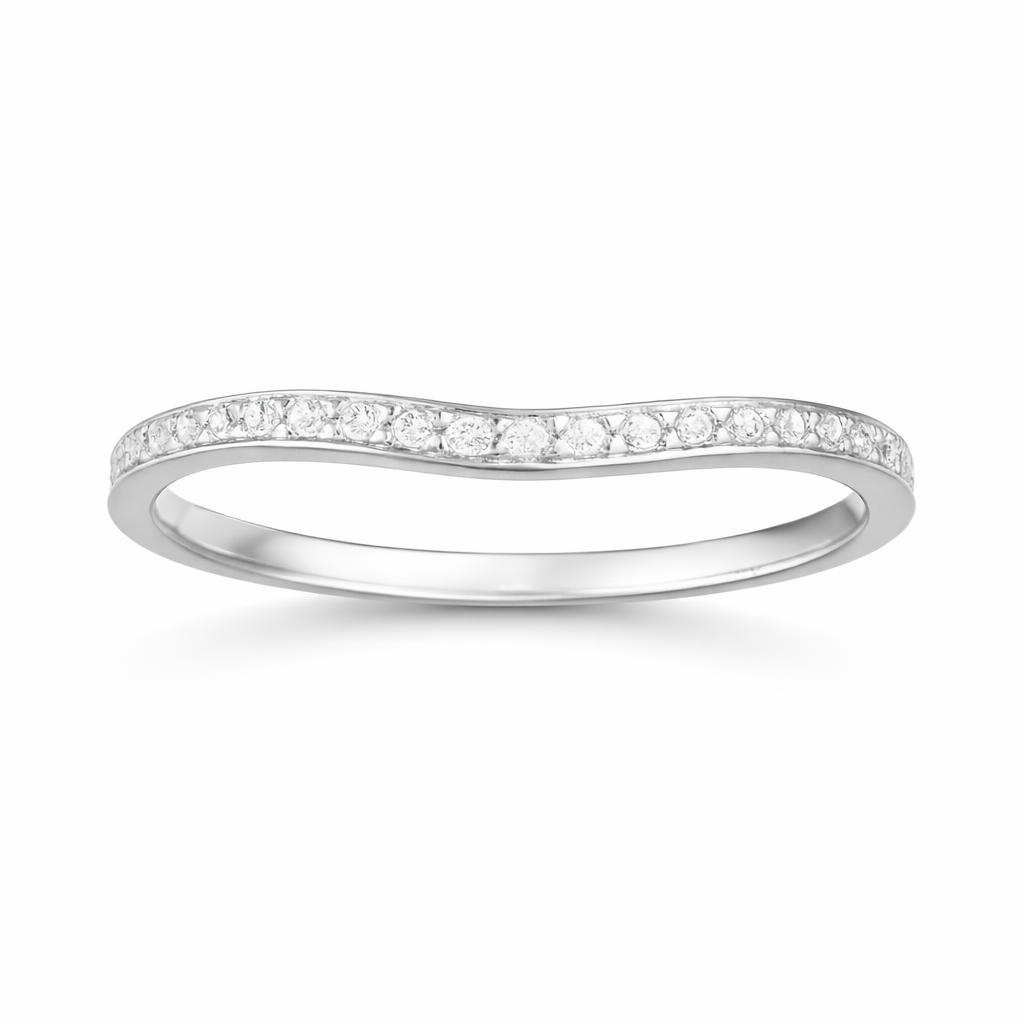 Love Story® Silhouette Curve Diamond Band