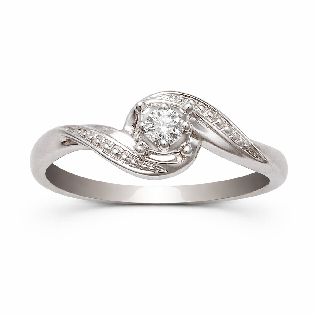Whispering Swirl Promise Ring