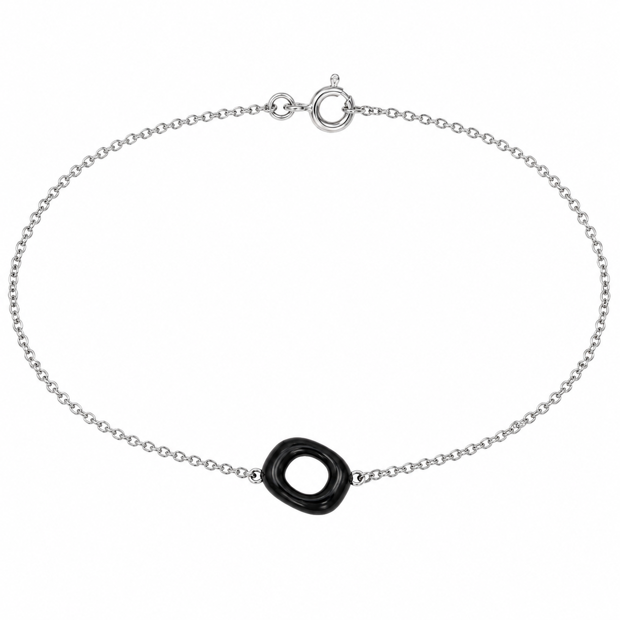 Oregon Ducks® Black "O" Anklet