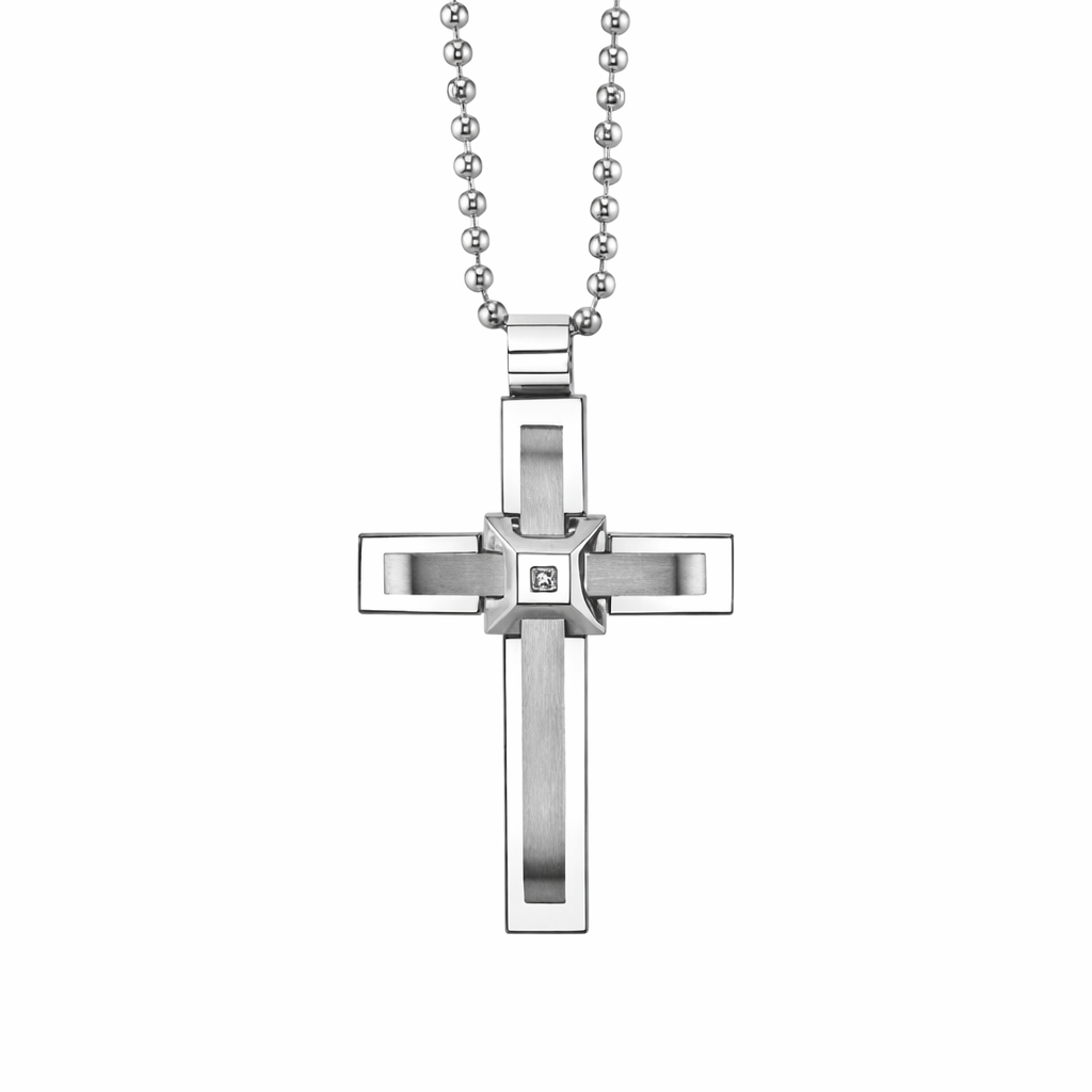 PowerGrid Cross Pendant