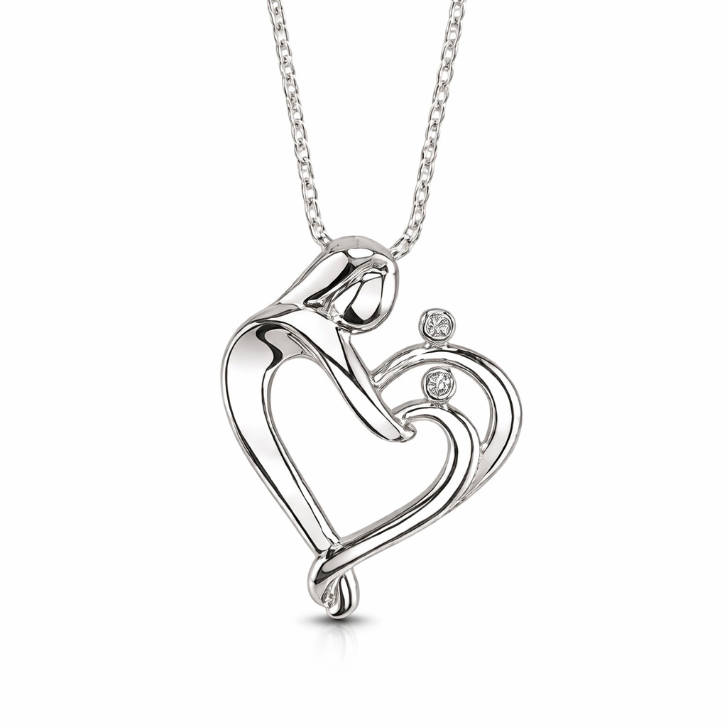 Kissing Hearts® Mother & Twins Pendant