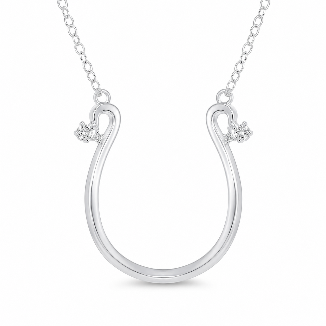 Lucky Trail Diamond Horseshoe Pendant