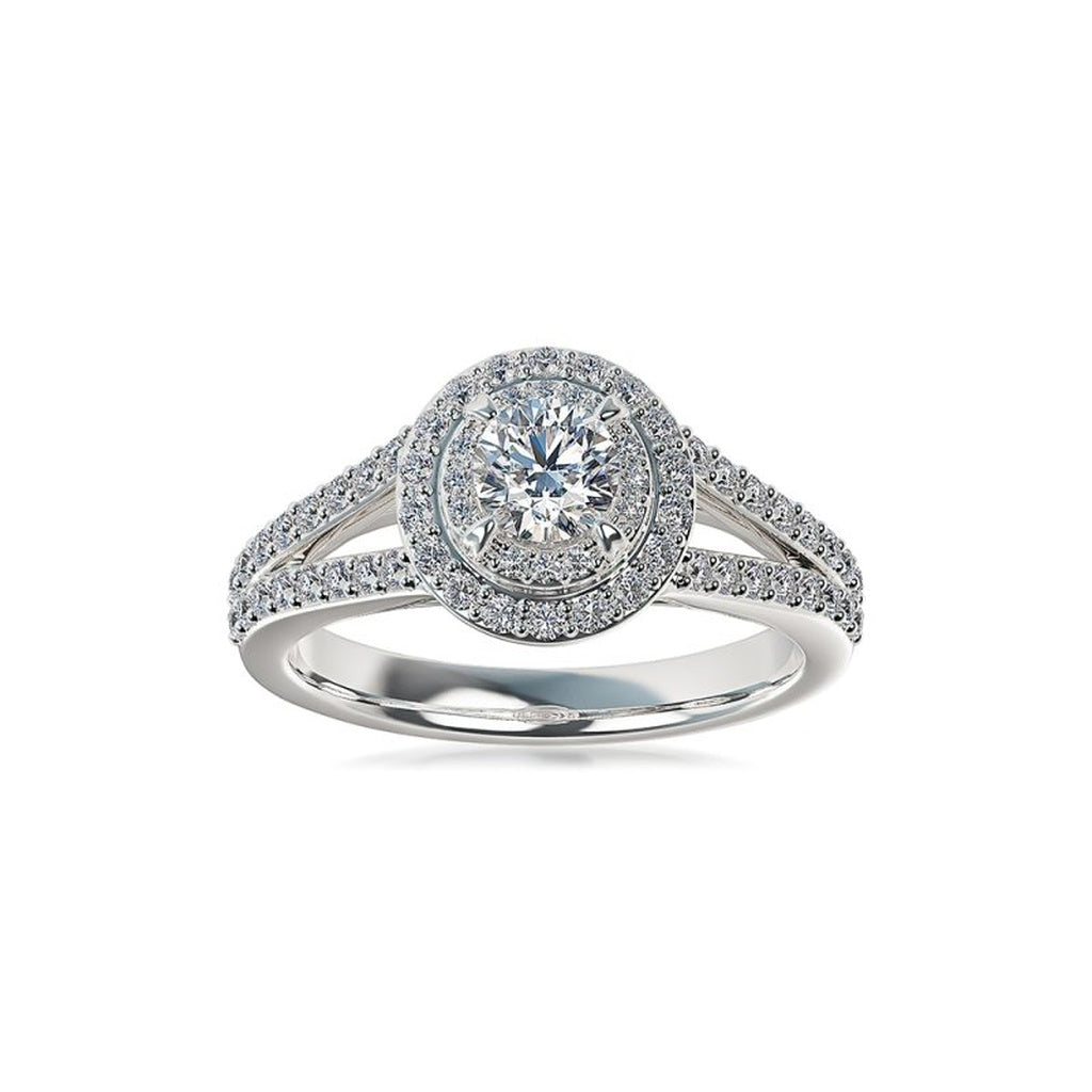 Nova Bloom Round Diamond Engagement Ring
