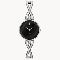 Citizen® Women's Silhouette Black Dial Watch