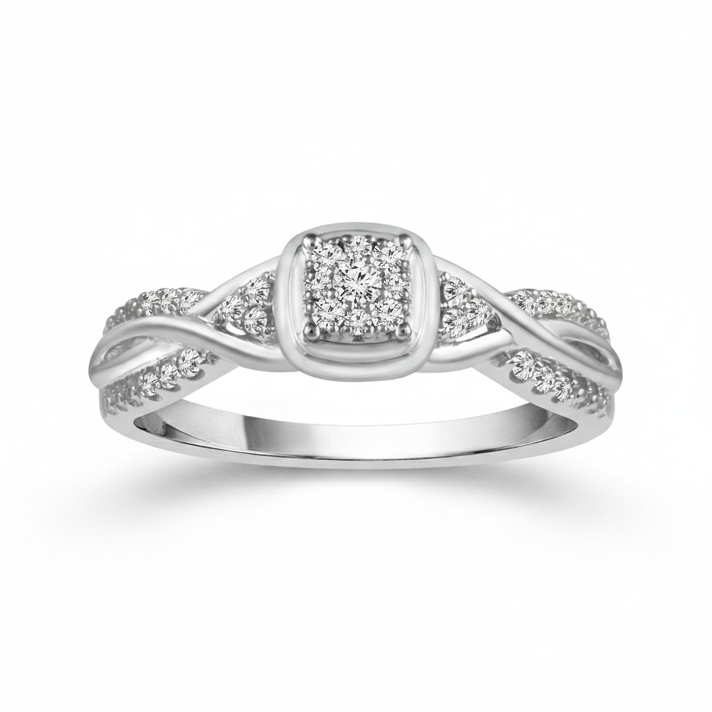 Bound by Love Round Diamond Promise Ring