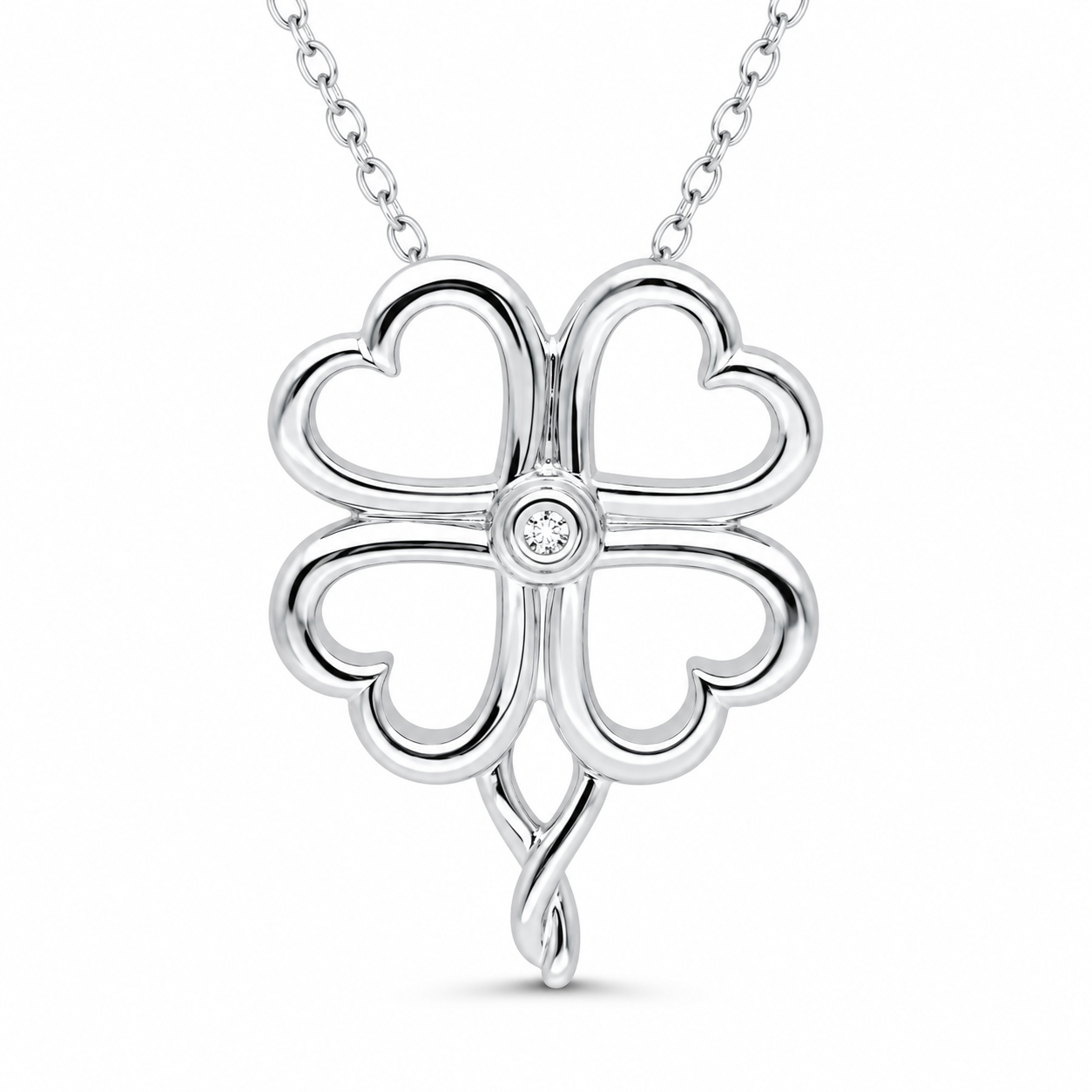 Lucky Hearts Clover Pendant