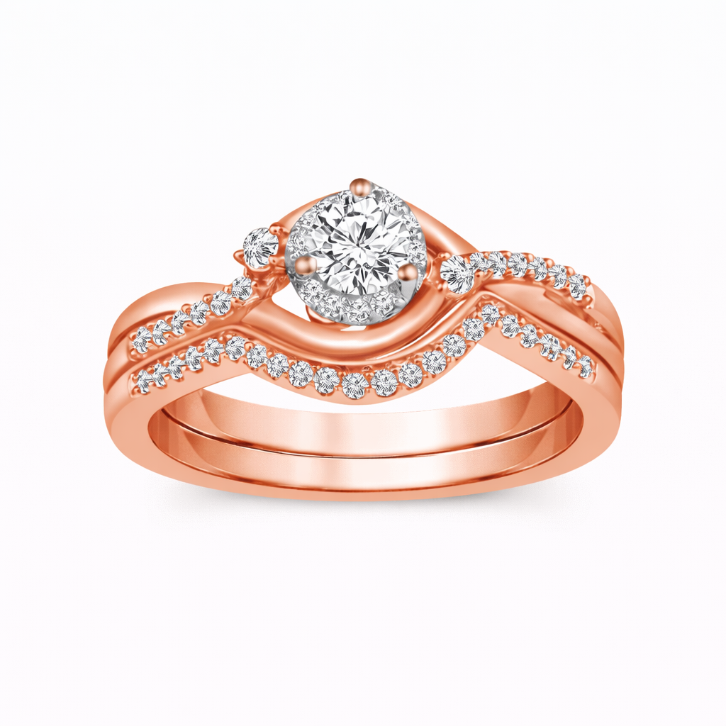 Love Story® Warm Embrace Round Diamond Bridal Set