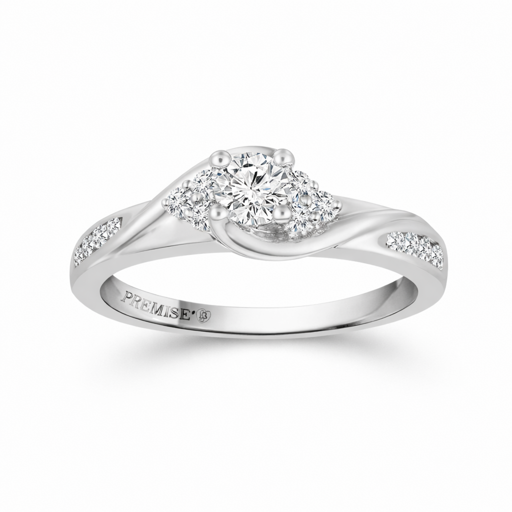 Love Story® United Path Round Diamond Engagement Ring