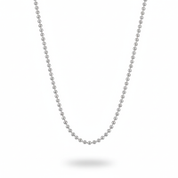 Silver Sphere Ball Chain