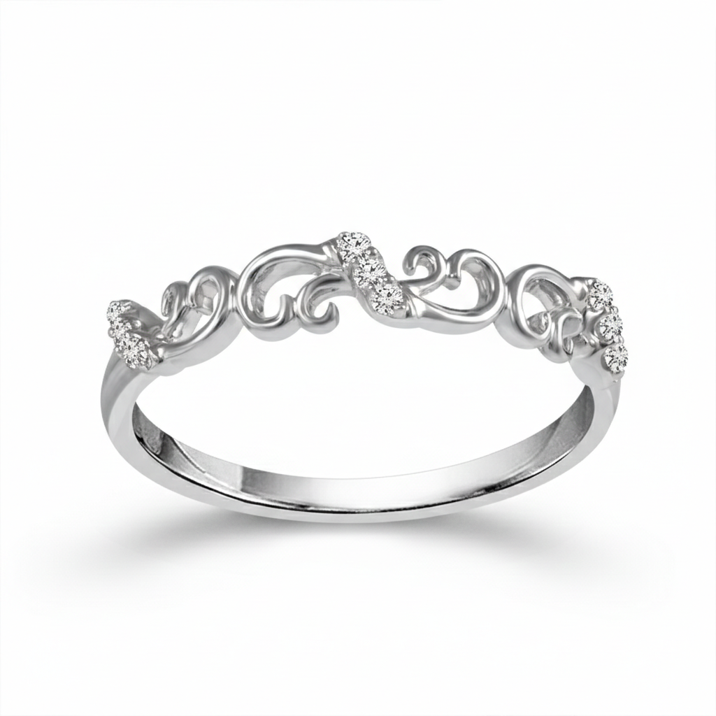 Bandables® Whimscroll Diamond Band