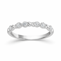 Linked XO Diamond Band