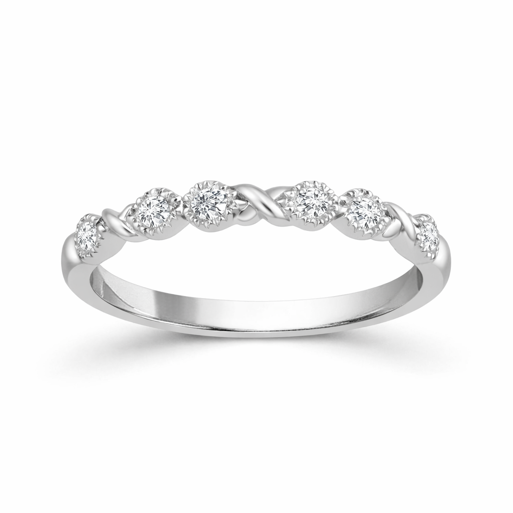 Linked XO Diamond Band