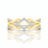 Frosted Peak Diamond Ring Guard