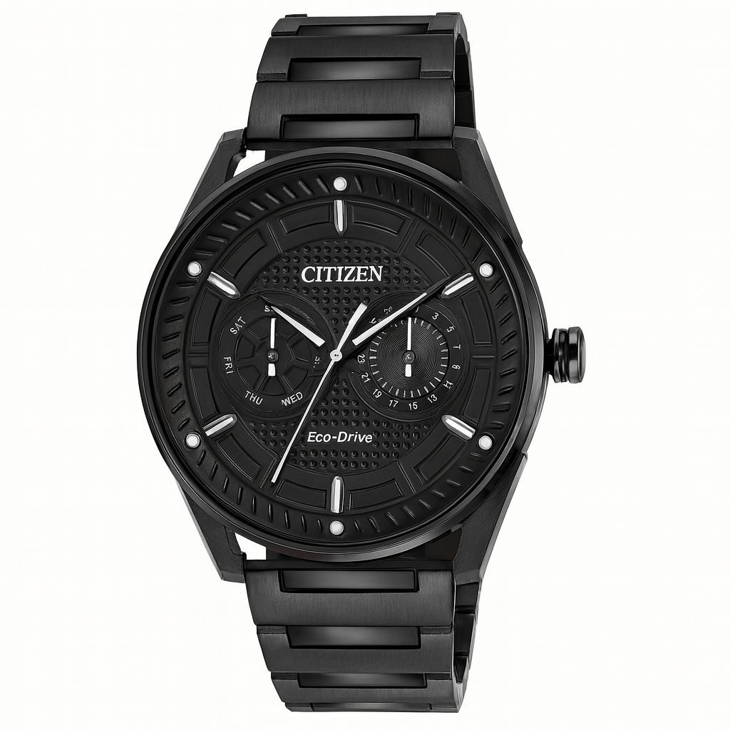 CITIZEN Eco-Drive ブラック アナログ時計 Citizen® Black Axiom Men's Watch – Harry Ritchies