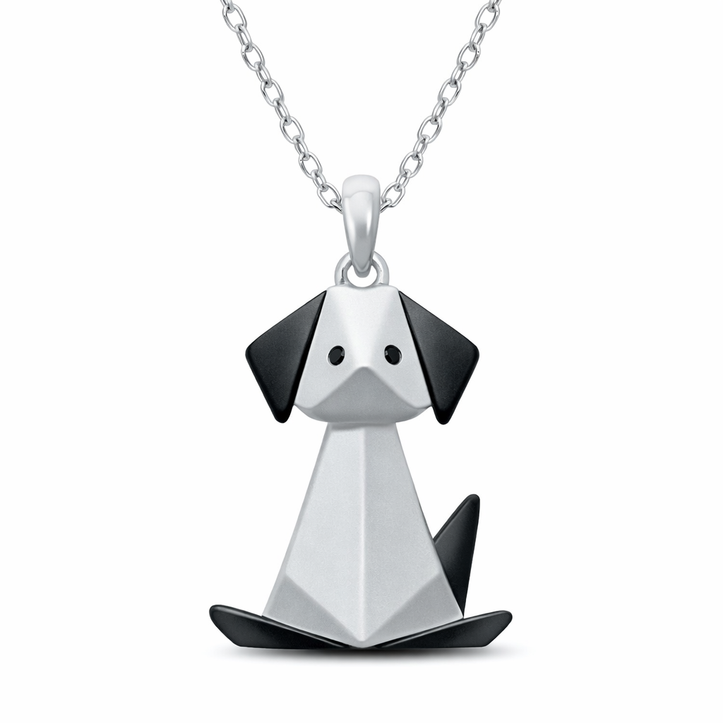 Origami Puppy Dog Pendant