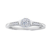 Two Hearts® Celestial Round Halo Engagement Ring