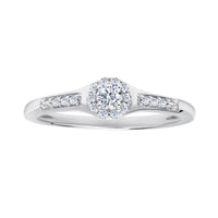 Two Hearts® Celestial Round Halo Engagement Ring