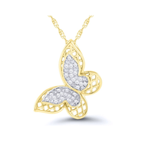 Lattis Weave Butterfly Pendant