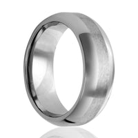 Heavy Stone® Satin Stripe Tungsten Men's Band