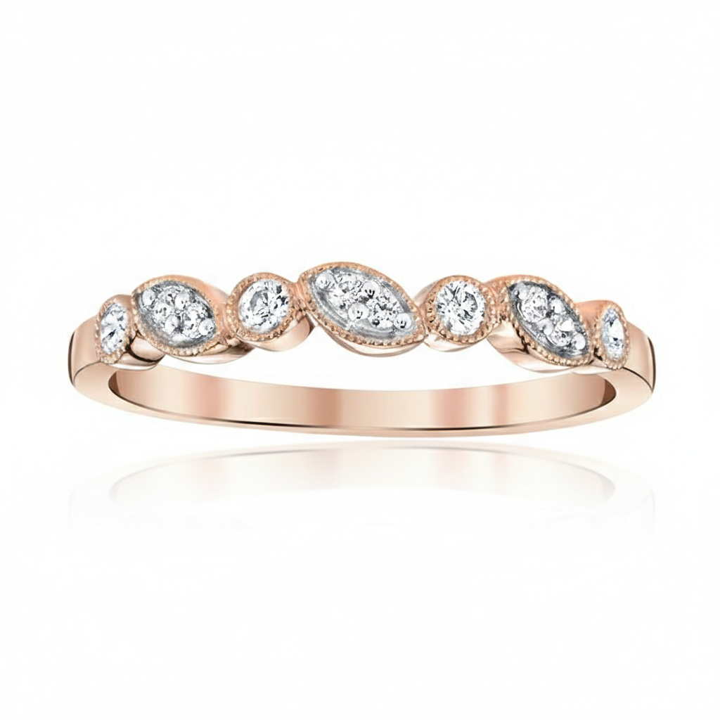 Bezel Bloom Diamond Band