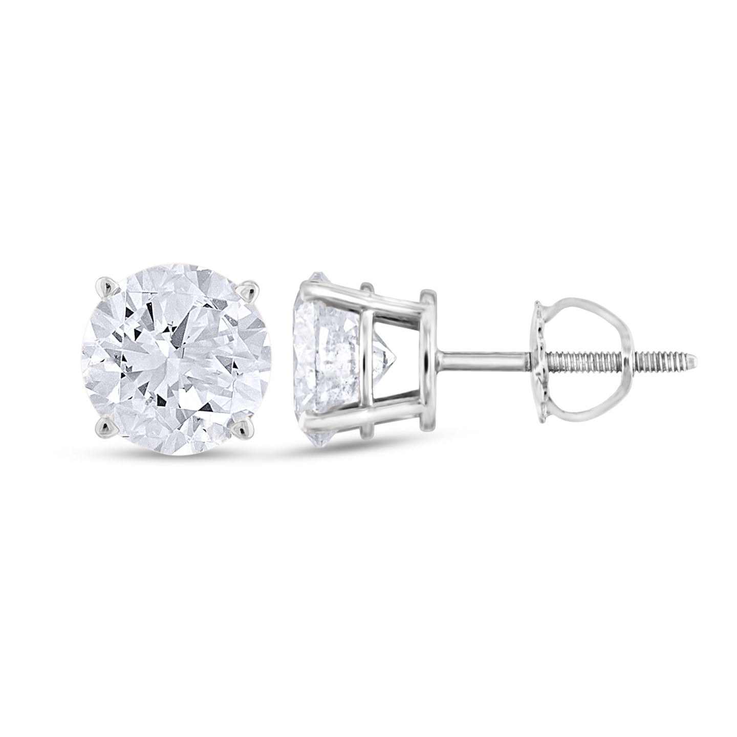 Classic Diamond Stud Earrings