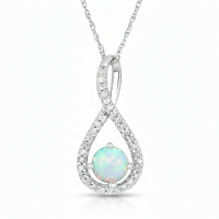 Dreamdrop Opal Twist Pendant