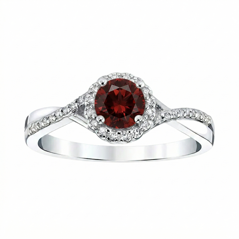January Berry Garnet Halo Ring – Harry Ritchies January Berry Garnet Halo Ring – Harry Ritchies