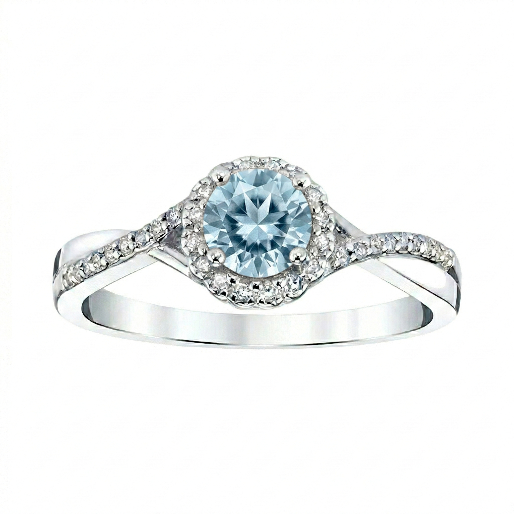 March Frost Aquamarine Ring