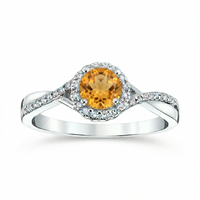 November Ember Citrine Ring