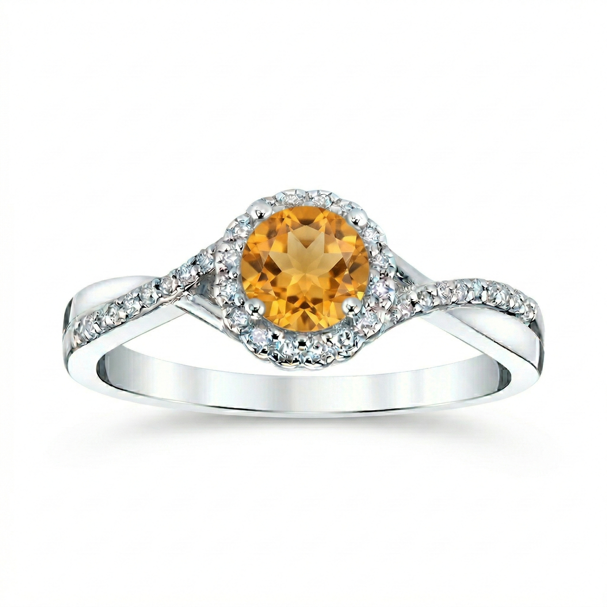 November Ember Citrine Ring