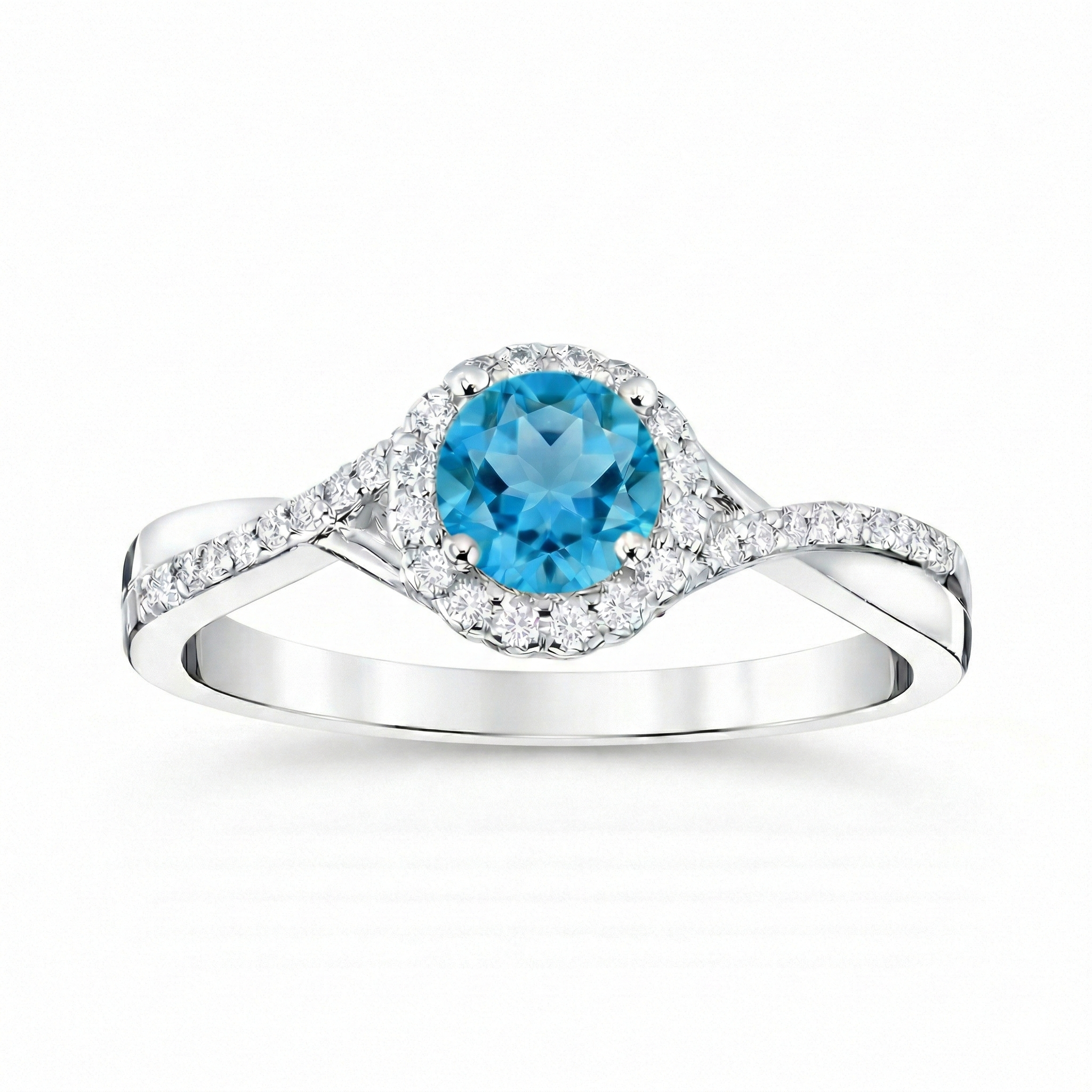 December Sky Blue Topaz Ring