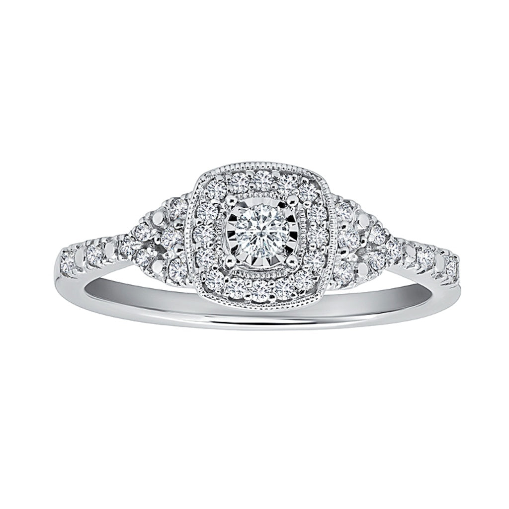 Endless Love Round Diamond Promise Ring