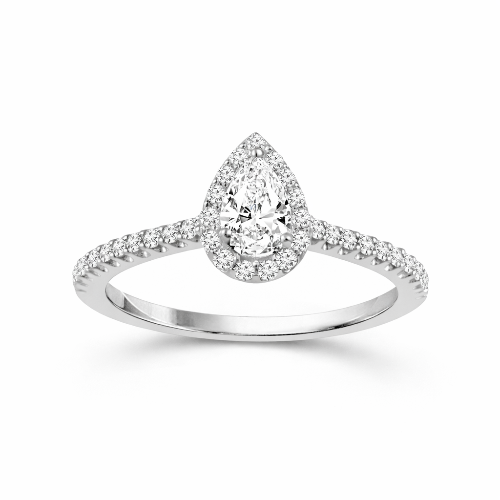 Love Story® Timeless Teardrop Pear Diamond Engagement Ring