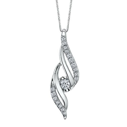 Sirena® Diamond Ribbon Necklace