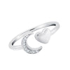 Moonlit Heart Ring