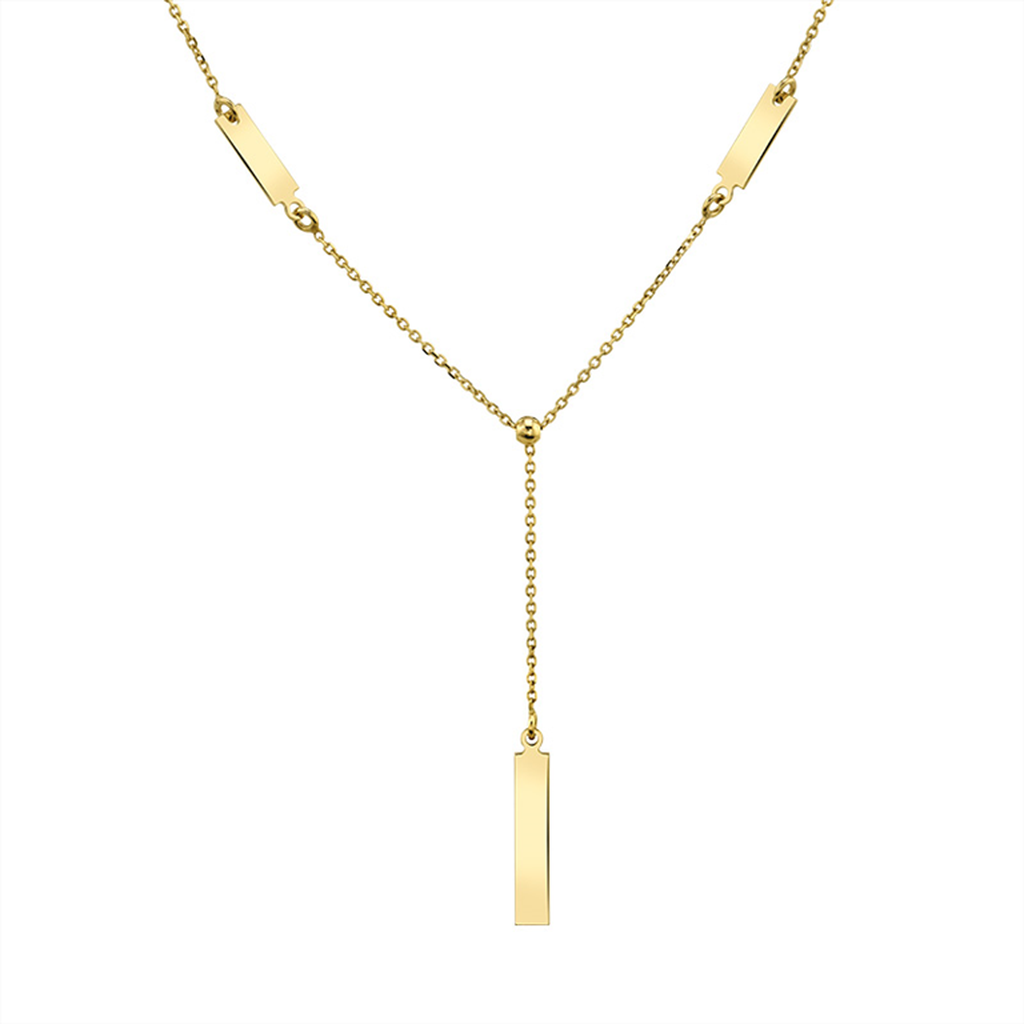 Pure Line Adjustable Bar Necklace Pendant