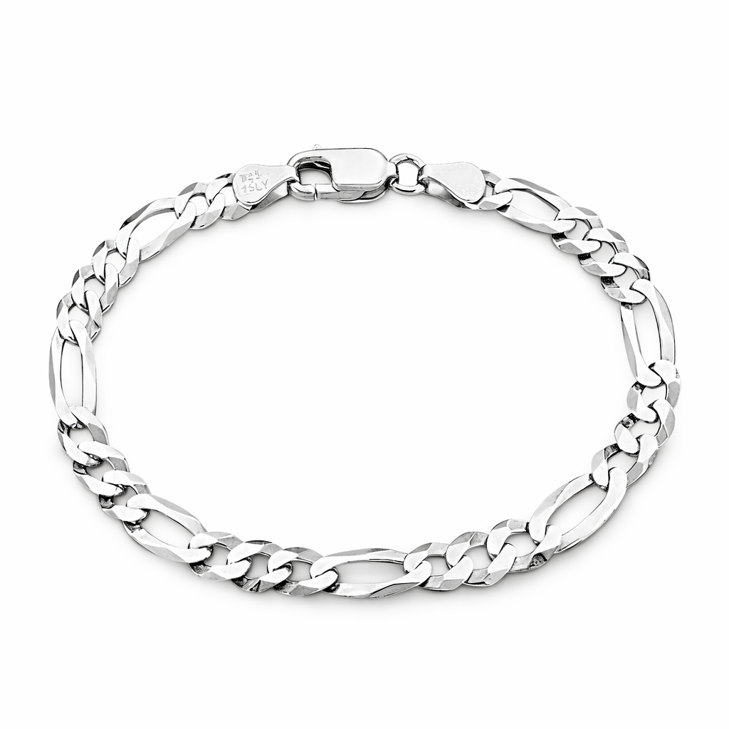 Silver Rhythm Figaro Bracelet