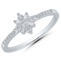 Starlit Baguette Cluster Ring
