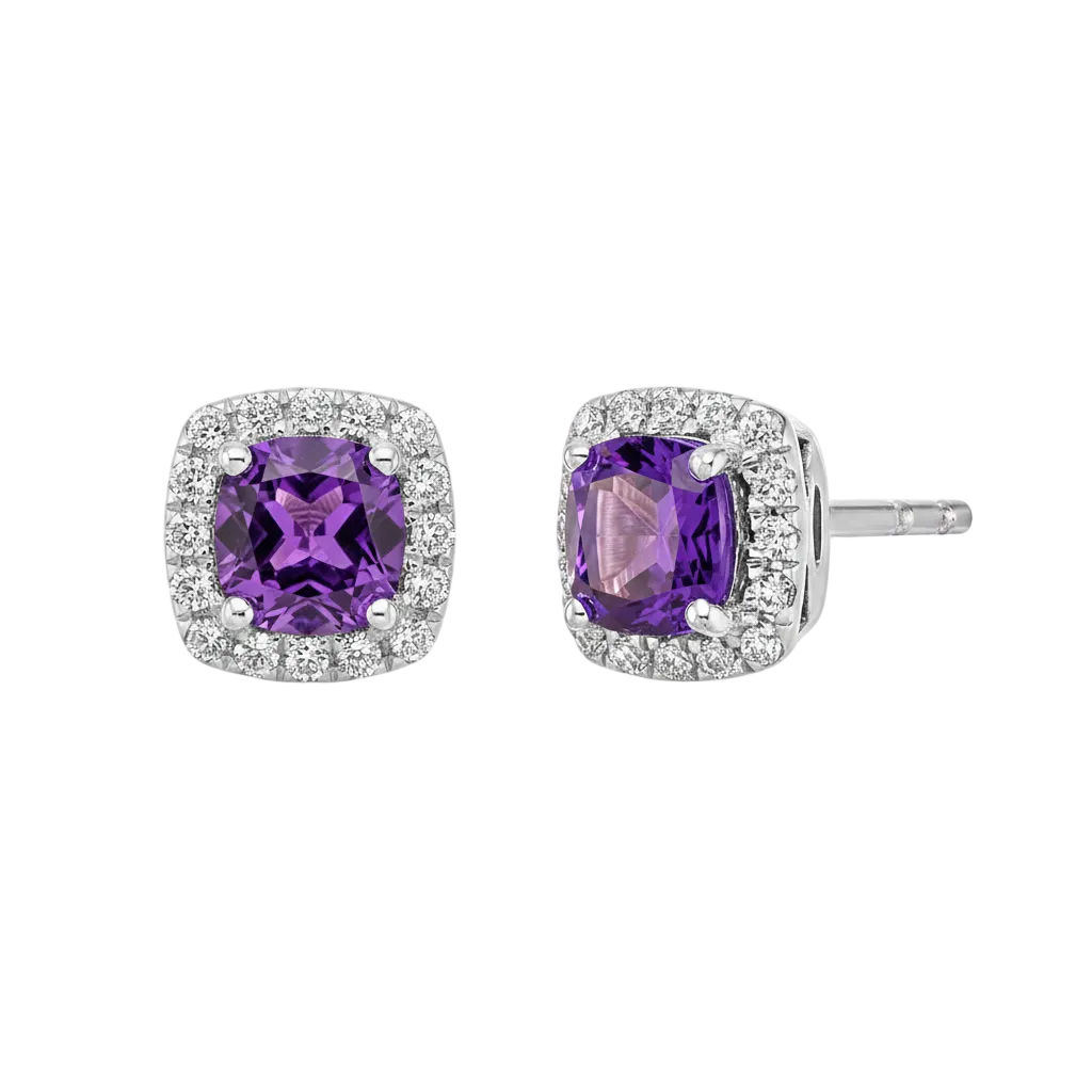 Lavender Mist Amethyst Earrings