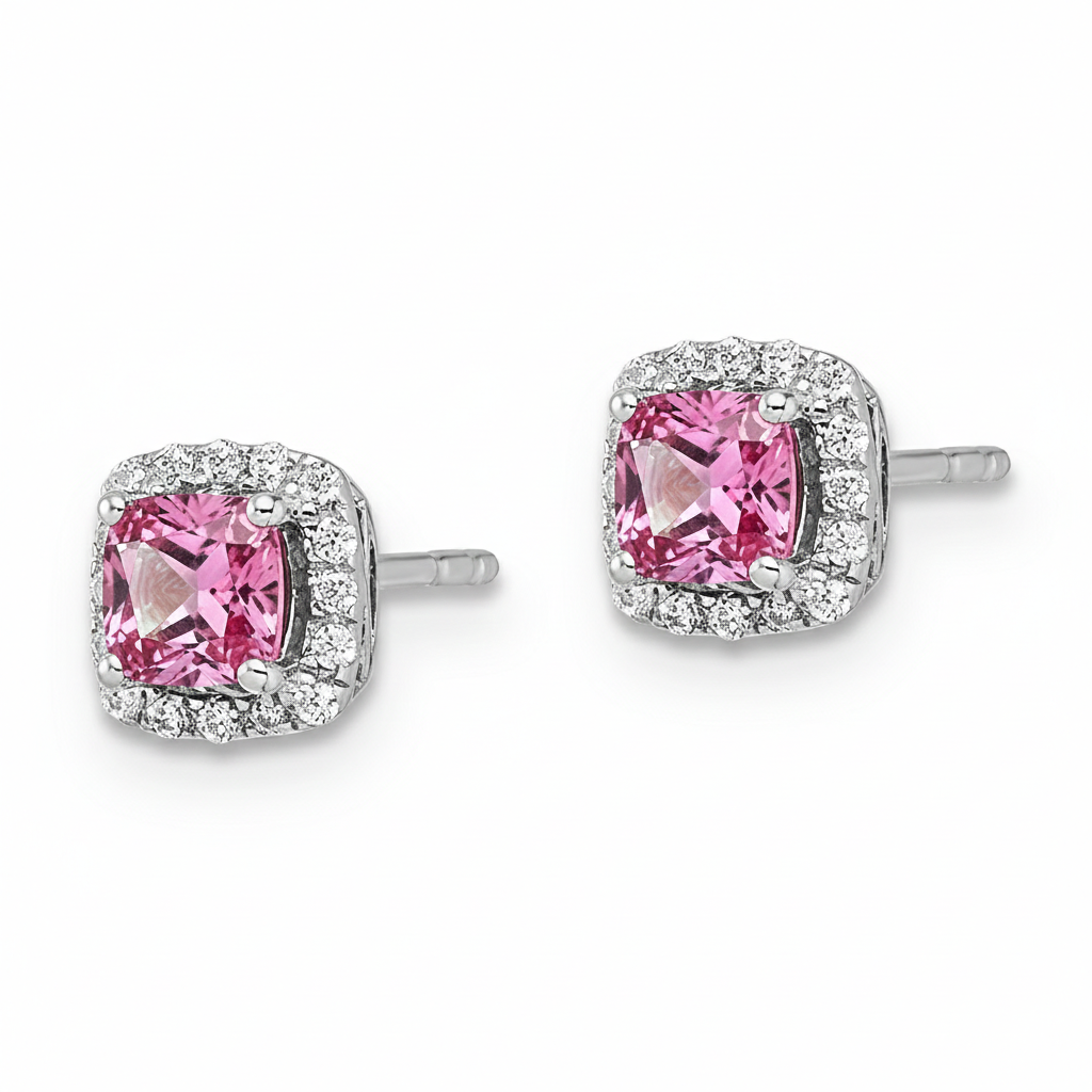 Rosewater Pink Sapphire Earrings