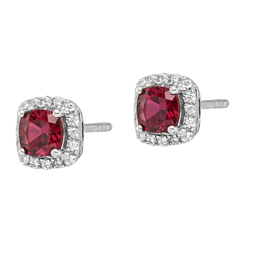 Scarlet Heat Ruby Earrings