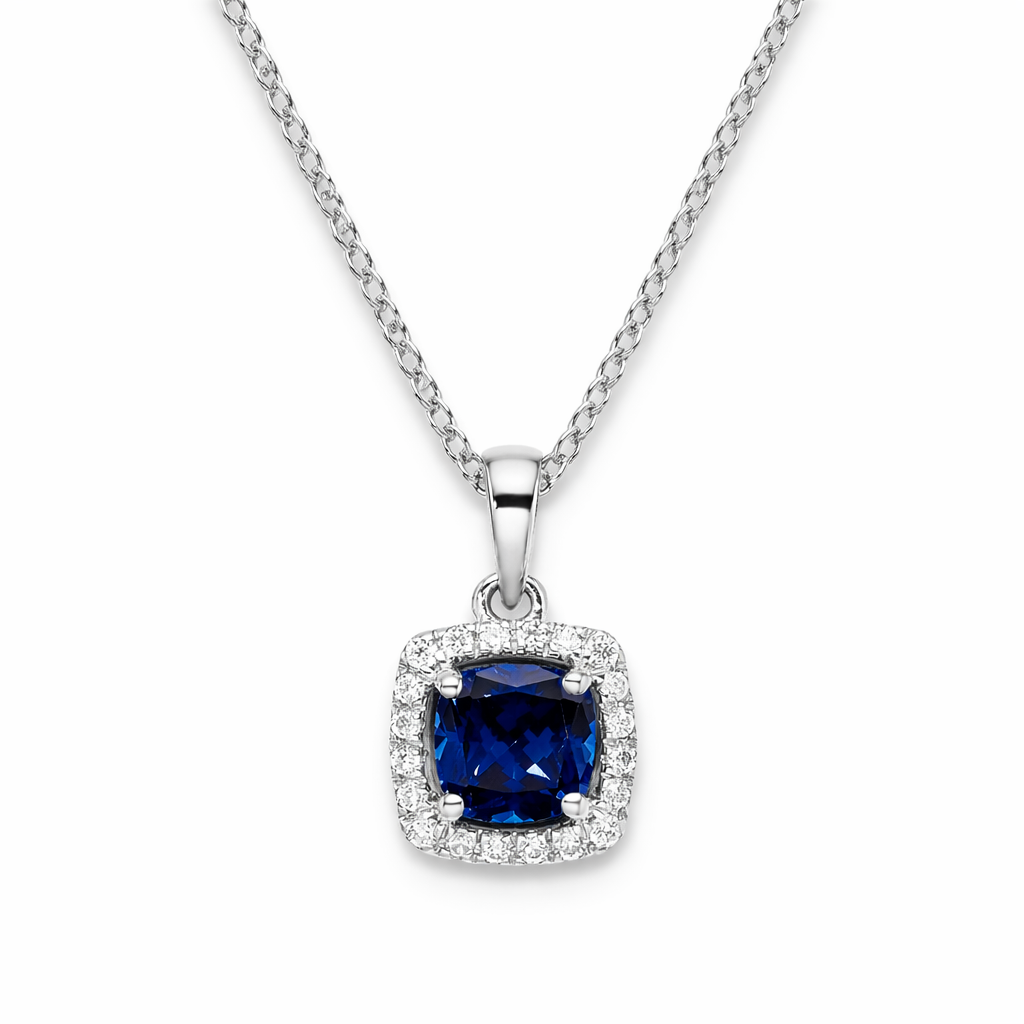 Celestial Flame Sapphire Pendant