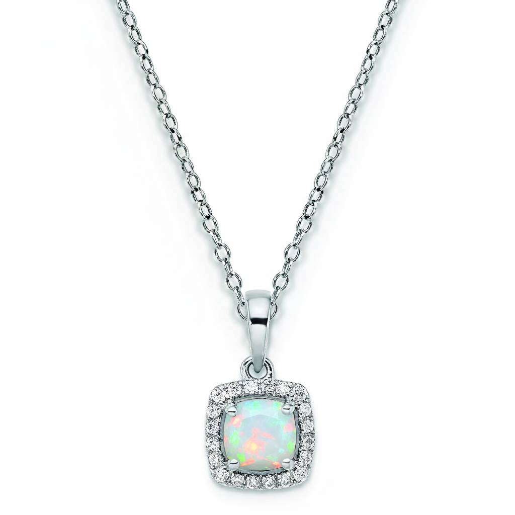 Prism Glow Opal Pendant