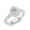 Love Story® Enchanted Halo Oval Diamond Engagement Ring