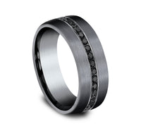 Benchmark® Black Diamond Black Tantalum Men's Band