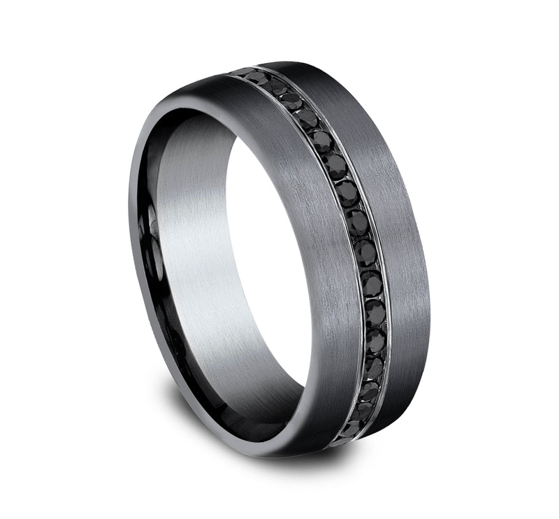 Benchmark® Black Diamond Black Tantalum Men's Band