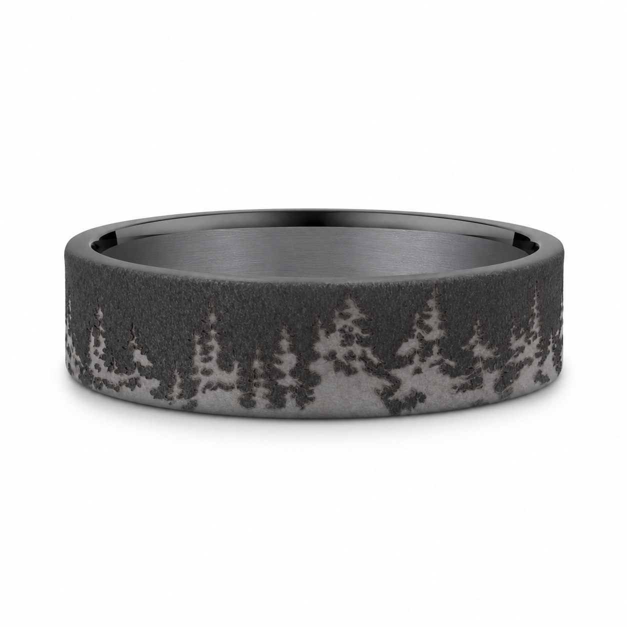 Benchmark® Flat Edge Tree Line Silhouette Men's Band