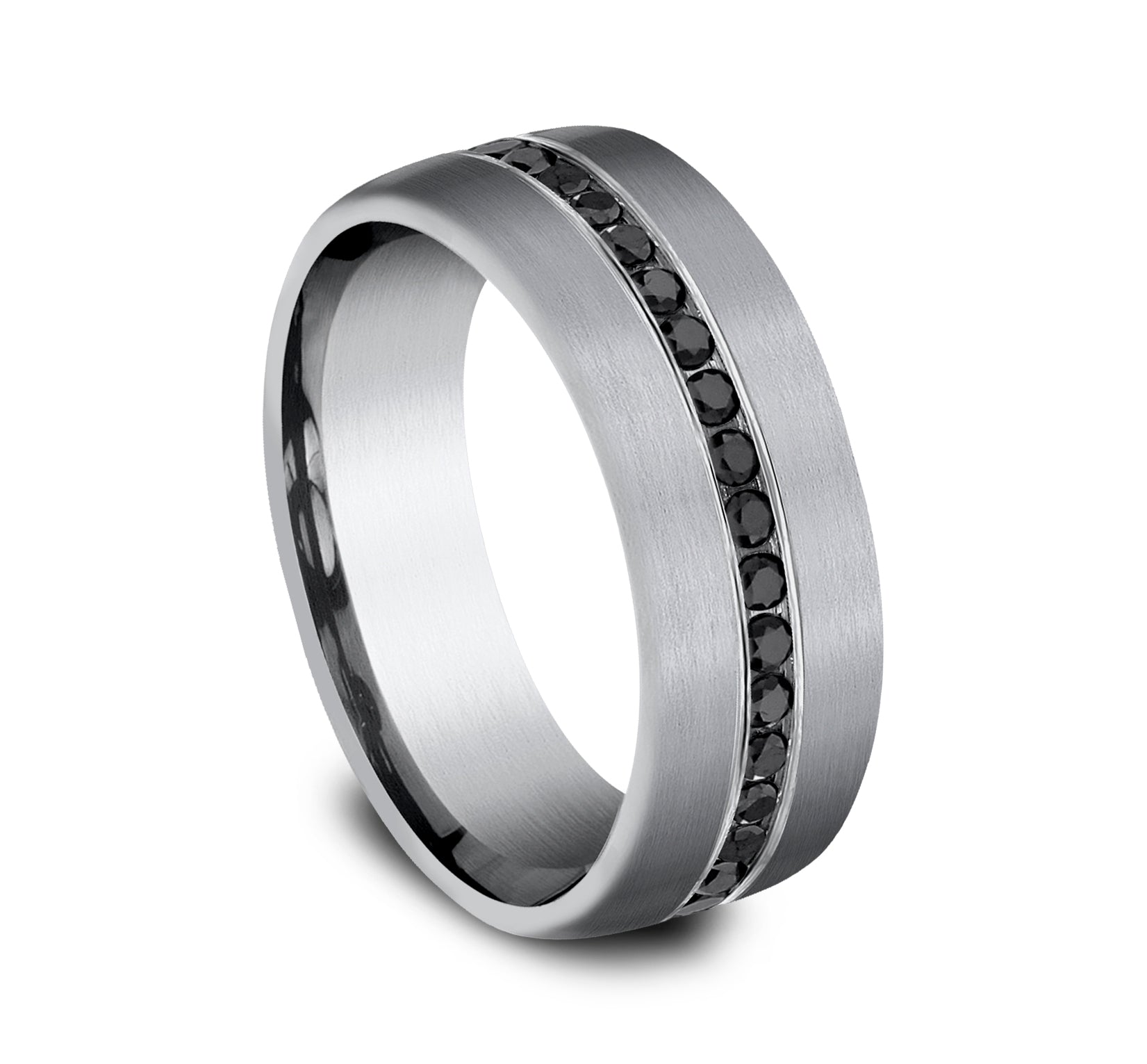 Benchmark® Black Diamond Grey Tantalum Men's Band