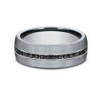 Benchmark® Black Diamond Grey Tantalum Men's Band